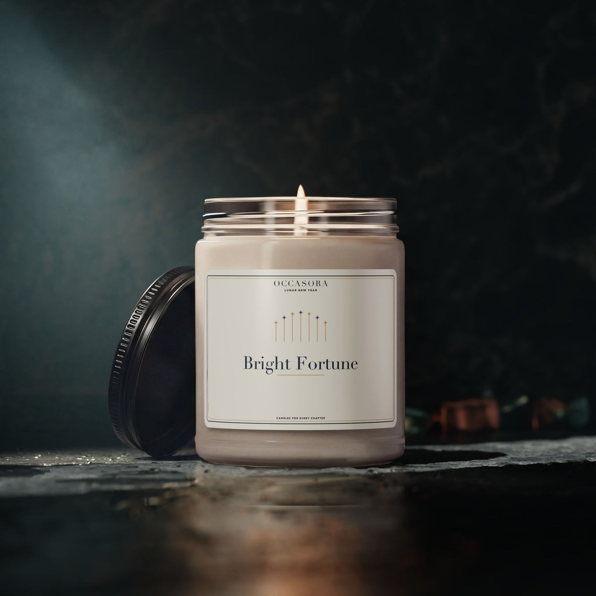 'Bright Fortune' Lunar New Year candle by Occasora — non-personalised design, assembled in the USA — photo 5 of 5