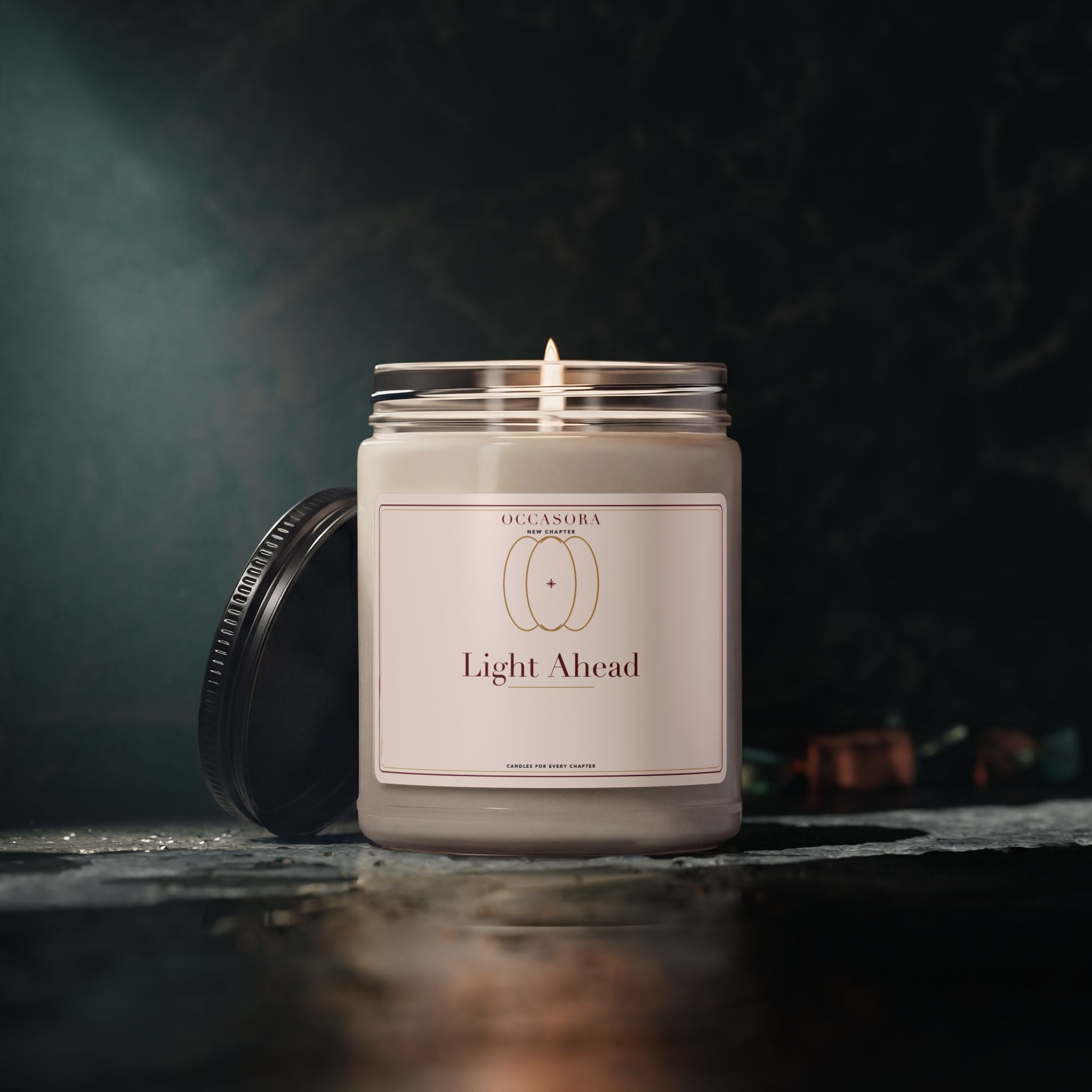 'Light Ahead' new chapter candle by Occasora — non-personalised design, assembled in the USA — photo 5 of 5