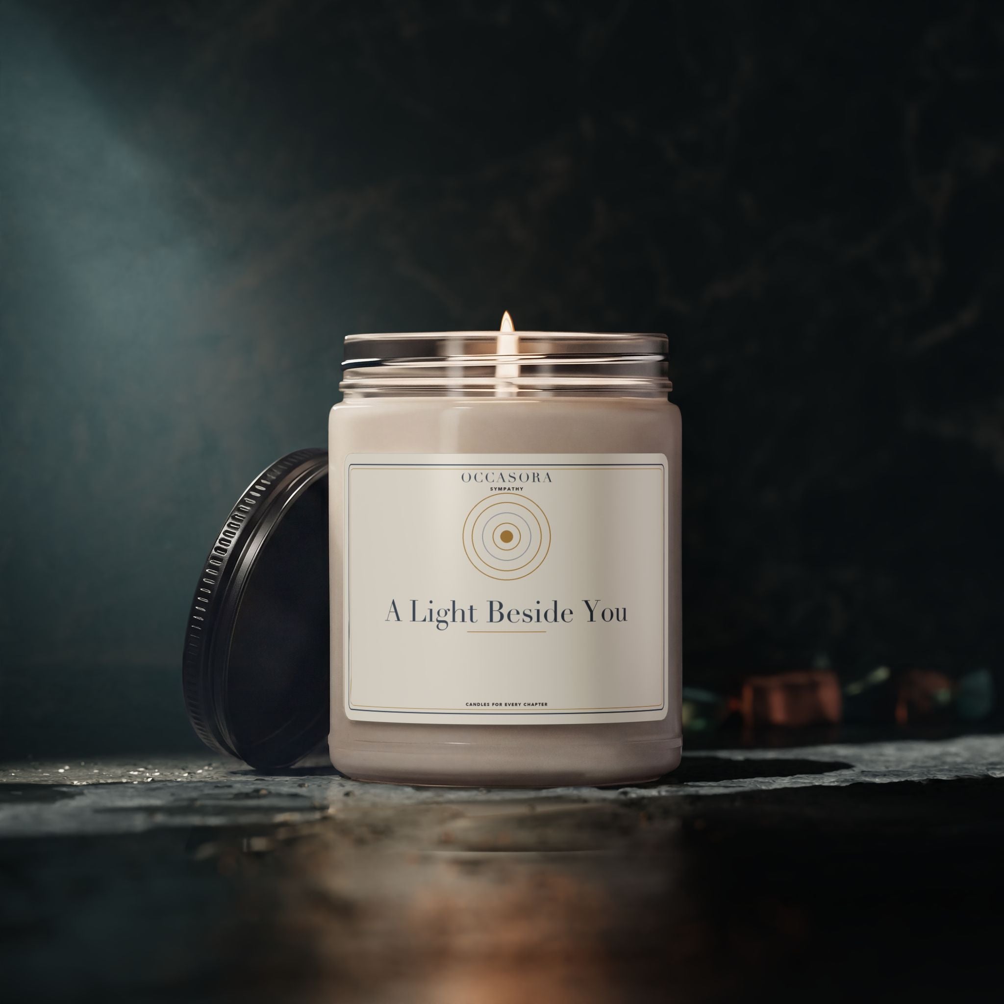 'A Light Beside You' sympathy candle by Occasora — non-personalised design, assembled in the USA — photo 5 of 5